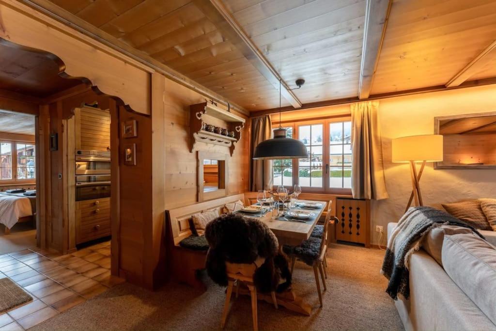 Charming Alpine Apartment 그슈타드 외부 사진